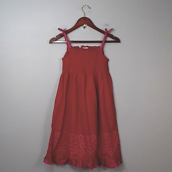 American Girl Valentine's Pretty Party Red Pink Ruffle Dress - Picture 2 of 8